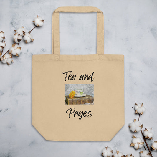 Eco Tote Bag - Tea and Pages