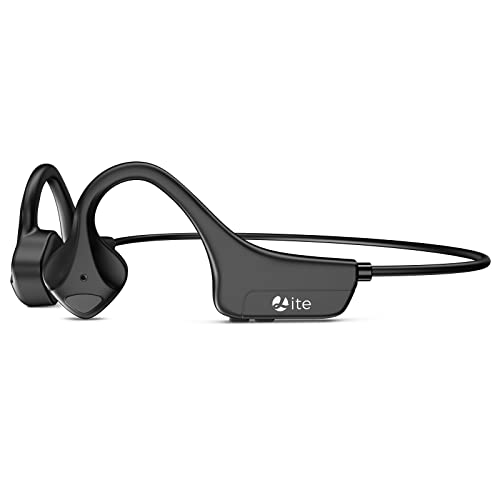 Guudsoud Bone Conduction Headphones Bluetooth, Wireless Sports Headphones with Mic,Waterproof Open Ear Earphones,8 Hours Playtime Headset for Running Cycling,Workout,Work (Black)