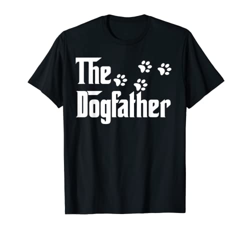 The Dogfather Top Dad Fathers Day Gift Dog Lover Tee T-Shirt | Tartan Vitalis