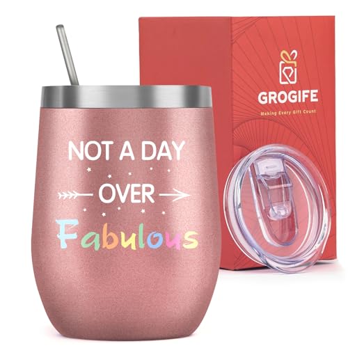 Christmas Secret Santa Gifts for Women - Funny Travel Mug, Xmas Stocking Filler Birthday Presents Ideas for Her Mum Girlfriend Friend Sister Wife Colleagues, Insulated Coffee Cup & Wine Tumbler 350ml