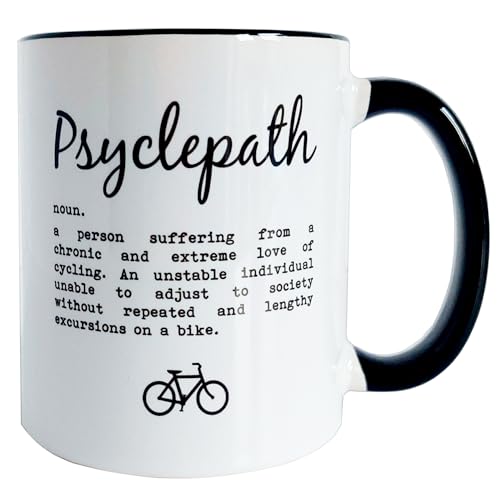 Gifts for Cyclists - Funny Cycling Mug - Cycling Gifts for Men Women - Bike Gifts - Great Presents for Cyclists - 330ml Ceramic Mug