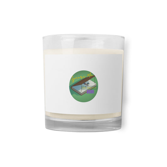 Glass jar soy wax candle - Lost in a book