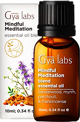 Gya Labs Mindful Meditation Essential Oil Blend (10ml) - Grounding & Relaxing