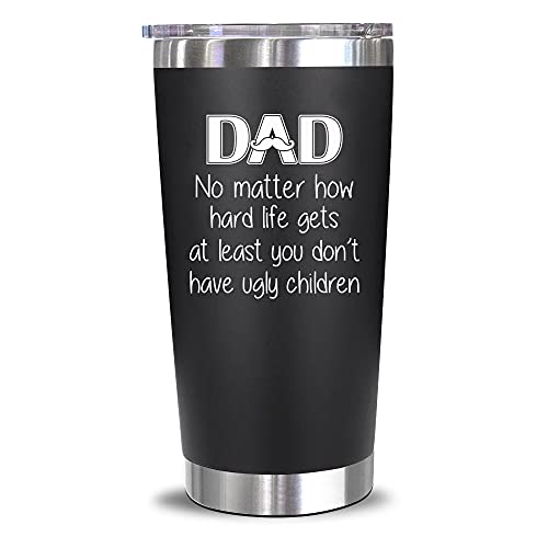 NEWELEVEN Christmas Gifts for Dad from Daughter, Son, Kids - Birthday Gift for Dad, Husband, Men - Best Present Idea for Father, Husband, Bonus Dad from Daughter, Son, Wife - 20 Oz Tumbler