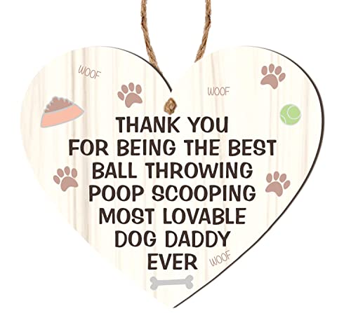 Pixie's Gifts Fathers Day Birthday Card From The Dog Fur Daddy Best Dog Daddy Pets Lover Gifts