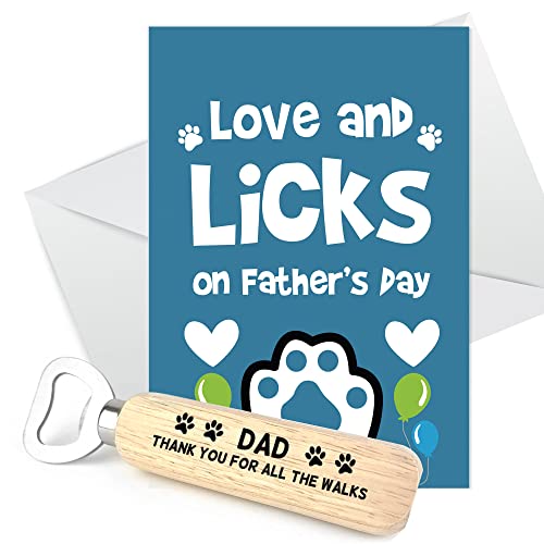 RED OCEAN Fathers Day Gift From The Dog Funny Fathers Day Card From Pet Dog Gifts For Dad Joke Dog Gifts Dog Dad Gifts