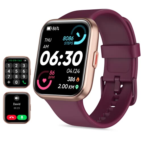 Smart Watch for Men Women (Answer/Make Call), Alexa Built-in, 1.7" Touch Screen Fitness Watch with SpO2 Heart Rate Sleep Monitor, 60 Sports, IP68 Waterproof Step Counter Smart Watch for iPhone Android