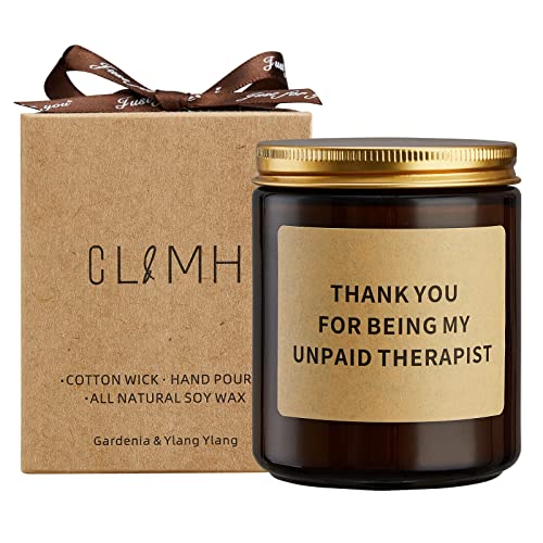 Thank You For Being My Unpaid Therapist Candle,best friend gift,funny candles,scented soy candles,Valentine Gift,Gardenia & Ylang Ylang Scented Candles