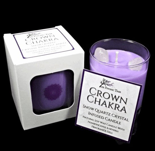 The Psychic Tree - Crown Chakra - Crystal Infused Scented Candle