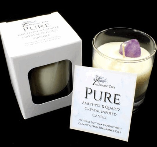 The Psychic Tree - Pure - Crystal Infused Scented Candle