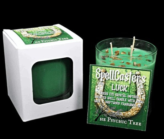 The Psychic Tree - Spellcasters Luck - Crystal Infused Scented Candle