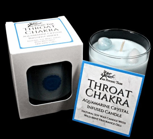 The Psychic Tree's Throat Chakra Infused Scented Candle